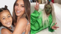 Kim Kardashian’s daughter transforms her mother into Grinch