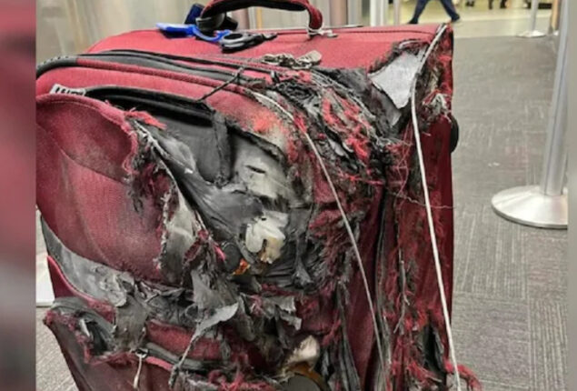 Netizens scares over passenger’s suitcase arrives damaged at Airport