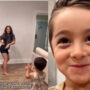 Watch: Kid thinks he is record mom dance, but she records his reaction