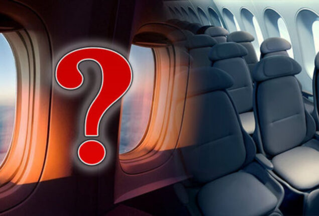 Passenger planes have disguised windows, pilot says