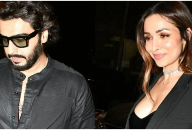 Arjun Kapoor and Malaika Arora twin in black in the city