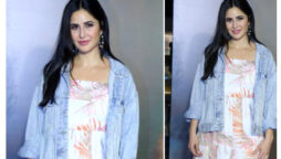 Katrina Kaif in an AllSaints tiered dress 
