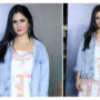 Katrina Kaif in an AllSaints tiered dress 
