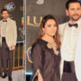 Tabish Hashmi and his wife look stunning on the Red carpet of Lux Style Awards 2022