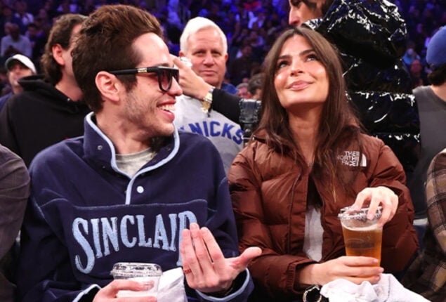 Pete Davidson and Emily Ratajkowski spotted  at Madison Square Garden