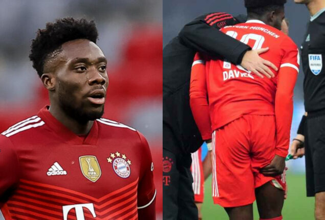 Alphonso Davies will not play next two games after suffering a hamstring injury