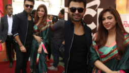 The cast of “Tich Button” visited a private university in Karachi