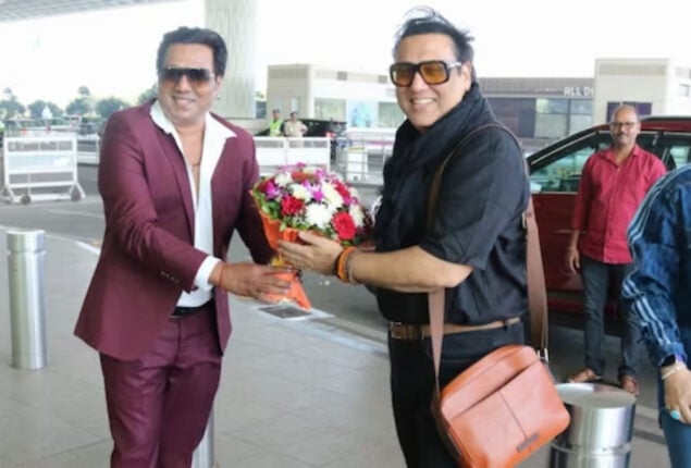 Govinda welcomed by his doppelganger at Mumbai airport