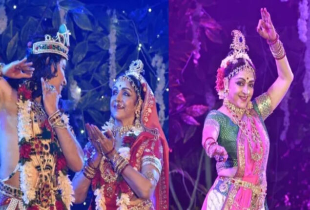 Hema Malini decks up to perform as Radha on stage; shares photo