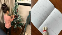 Inaaya Naumi Kemmu writes a letter to Santa ahead of Christmas