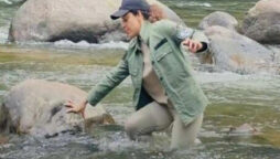 Kangana Ranaut slips into the river during Emergency recce