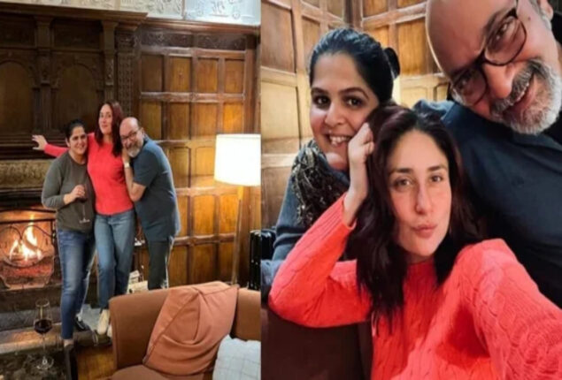 Kareena Kapoor parties in London with her crew, poses for pics