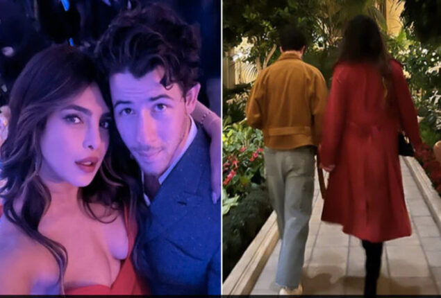 Nick Jonas, Priyanka Chopra hold hands on romantic walk in Vegas