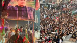 PTI reschedules long march owing to the massive crowd