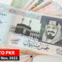 Saudi Riyal to PKR – Today’s SAR to PKR – 30 Nov 2022