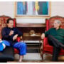 Aitzaz Ahsan meets Imran Khan to inquire about his health
