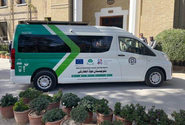 EU hands over mobile food-testing lab to Balochistan Food Authority
