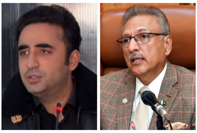 PTI leaders take Bilawal to task for threatening President Alvi