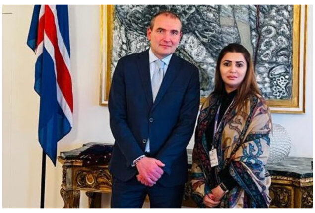 Shazia Marri meets Iceland’s President, briefs on BISP
