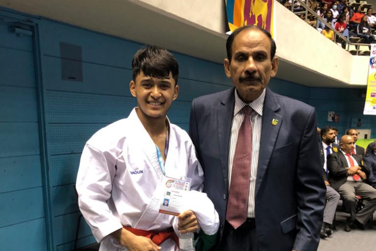 Irshad Ali of Pakistan won gold medal at South Asian Karate Championship 2022