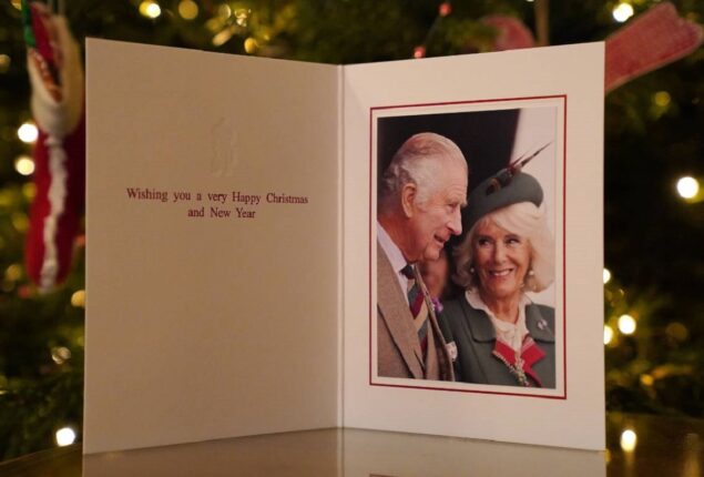 King Charles and Camilla release their own first Christmas card