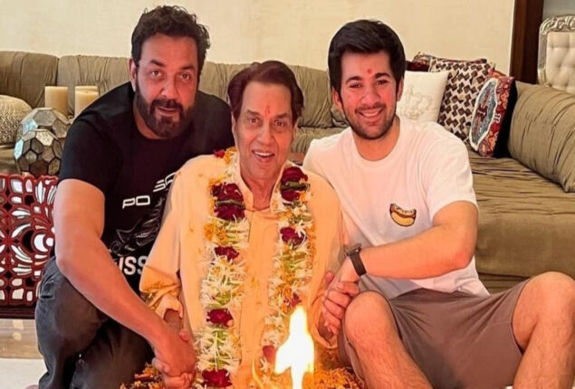 Dharmendra kickstart his day with puja on his 87th birthday