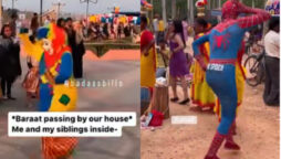 Spiderman and Clown dancing on Dhol brings back memories