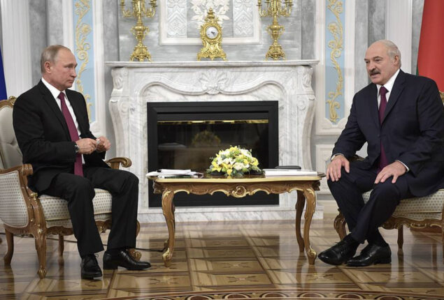 Vladimir Putin to meet with Alexander Lukashenko in Minsk