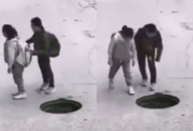 Children’s Manhole Covering Video Goes Viral, Internet Applauds