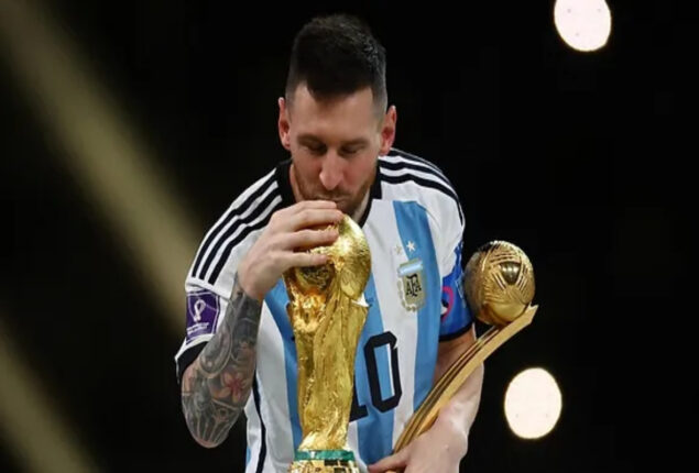 Lionel Messi World Cup Instagram post smashes record