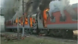 Drone strike on fire trains sent to Russian airfields