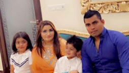 Umar Akmal latest photos with wife and family