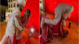 Viral: Bride and groom’s wedding photoshoot goes wrong