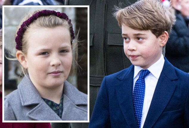 Prince George is distracted during royal Christmas walk