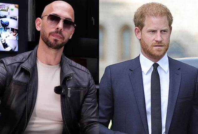 Andrew Tate calls Prince Harry ‘victim of demasculinization’