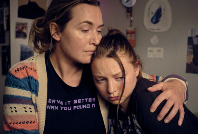 When asked about her daughter Mia Threapleton’s performance in “I Am Ruth,” Kate Winslet said, “Blown away”
