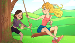 Optical Illusion: Spot mistake inside Girls Swinging Pic in 8 sec?