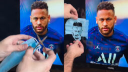 Artist makes Neymar mask portrait impresses internet