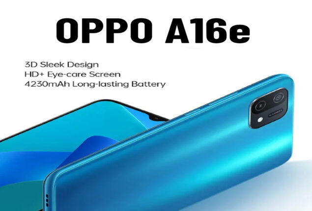 Oppo A16e price in Pakistan with 4230 mAh battery