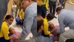 Doctor performs CPR
