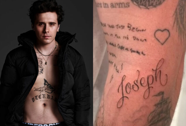 Brooklyn Beckham reveals his latest tattoo