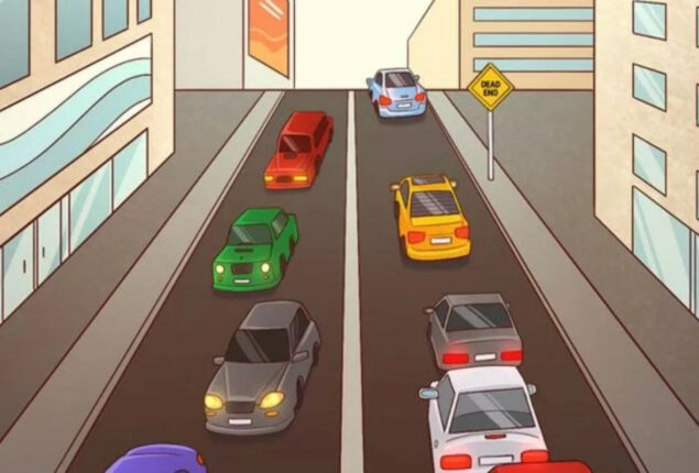 Optical Illusion: Find mistake inside Road Traffic Picture in 9 secs?