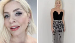 Holly Willoughby’s all-silver look is perfect for the holiday season