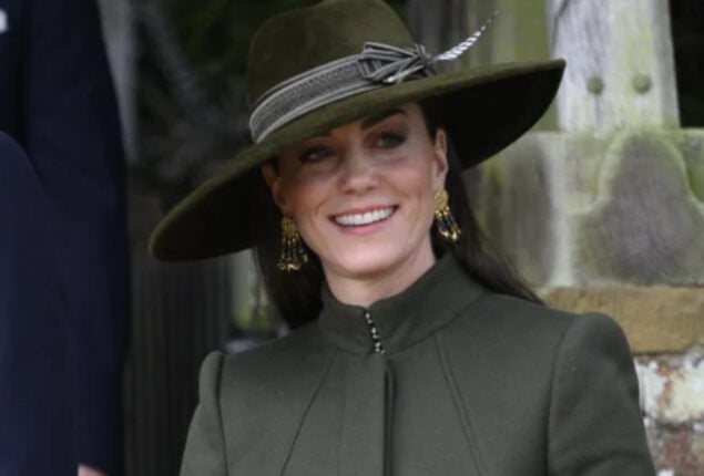 Kate Middleton Wears Olive Dress to Royal Christmas Day Church Service