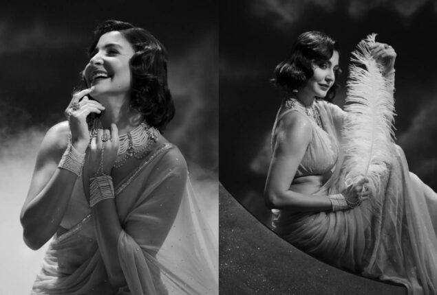 Anushka Sharma looks attractive in black and white photoshoot