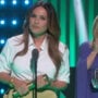 Kathy Hilton seems distracted at Mariska Hargitay’s People’s Choice Award moment