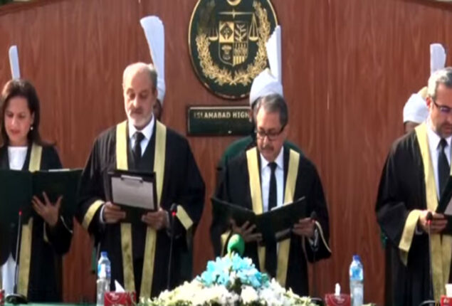 CJ IHC takes oath from three new judges