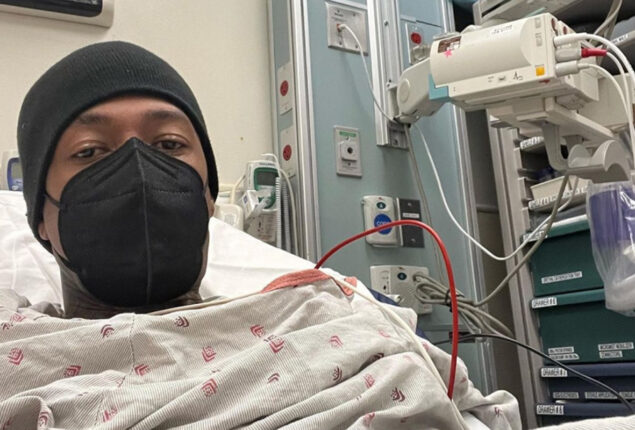Nick Cannon is hospitalized sharing an update from his hospital bed 