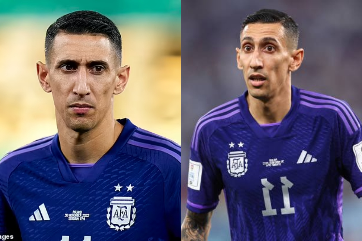 Angel Di Maria is questionable for the round of 16 World Cup match against Australia