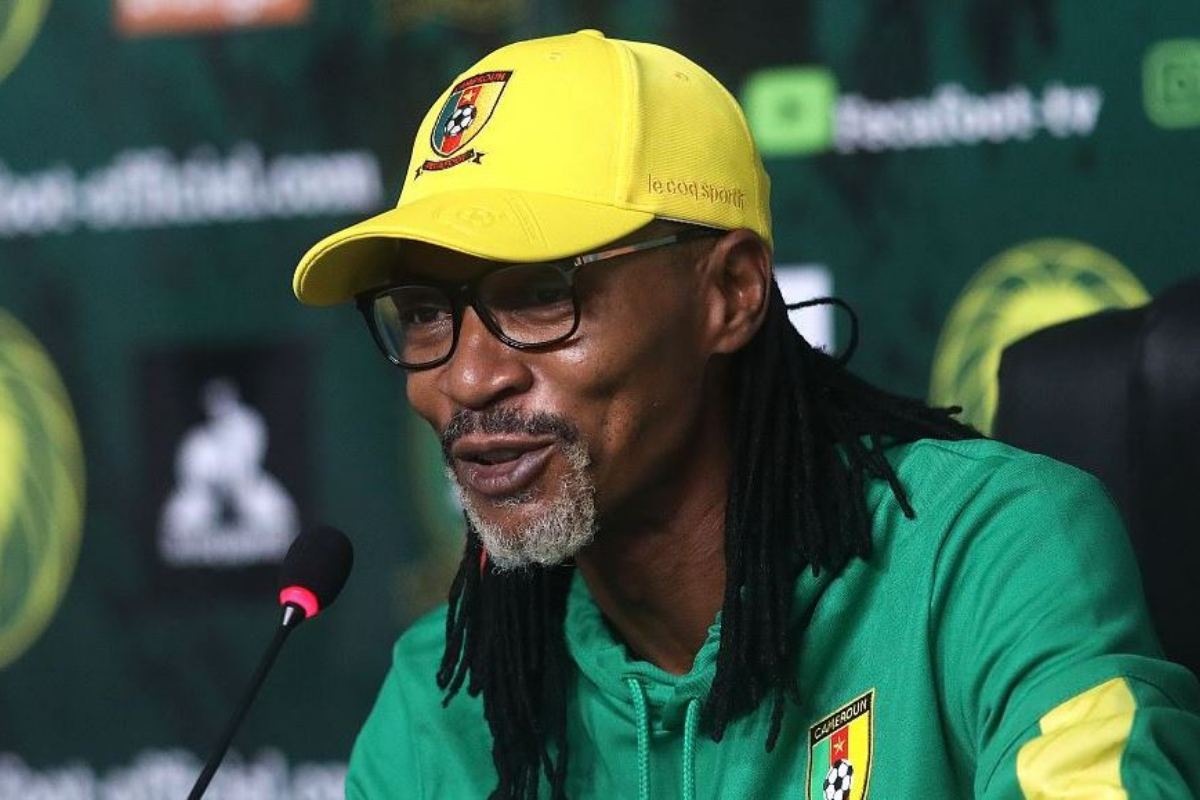 Cameroon head coach Song is ecstatic following his team's historic victory over Brazil